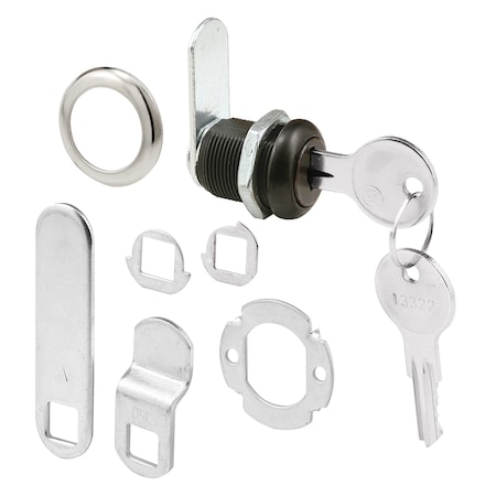 Prime-Line 1-1/8 in. Classic Bronze Cam Lock U 11088